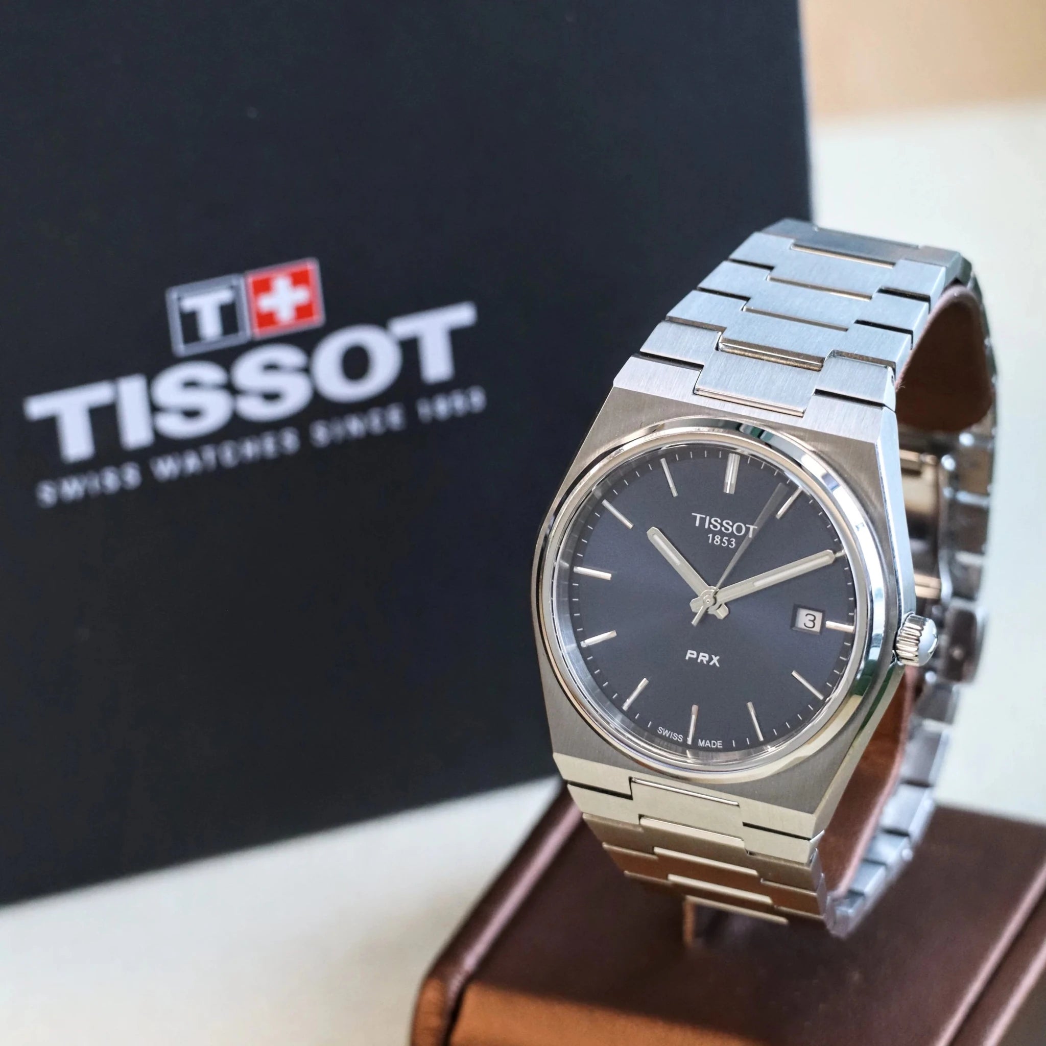Montre Homme Contemporaine – Cadran Bleu Texturé ⭐ - enzoaccessories