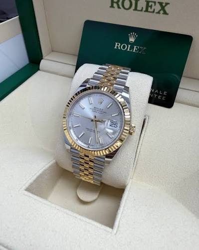 Montre Homme Luxe Bicolore – Cadran Blanc ⭐ - enzoaccessories
